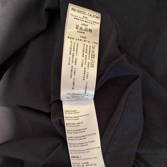 EMPORIO ARMANI EA7 Men’s Black Long Sleeve T Shirt SzS - Picture 8 of 9